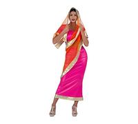 Mom Hindu Woman With Skirt Shirt And Chal Costume Pink L