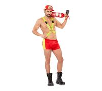 MY OTHER ME FUN COMPANY, SL Sexy Firefighter Costume for Men 9-10 Years