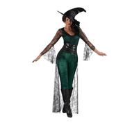 My Other Me Green Coven Witch Costume for Adult Women Various Sizes