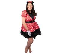 My Other Me Miss Mouse costume for women plus size red/white/black XX-Large