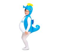 Mom Seahorse Kids Costume Blue 10-12 Years Kids