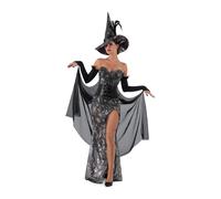 Mom Cobweb Witch Costume Black L