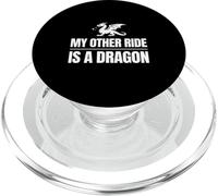 My Other Ride Is a Dragon Fantasy Humor Design PopSockets PopGrip for MagSafe