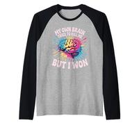 My Own Brain Tried to Kill Me But I Won Stroke Health - Raglan Baseball Tee