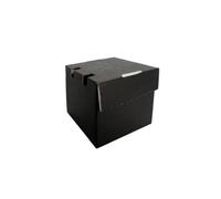 My Packaging Black Octagon Burger Boxes - Recyclable Cardboard Takeaway Food Boxes with Vent Holes. Durable, Stackable & Eco-Friendly Packaging for Burgers, Fries & Street Food. 100 Pack