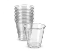 My Packaging Disposable Plastic Cups - 9 oz Clear Hard Plastic Tumblers for Parties, Weddings & Everyday Events. Reusable Strong Party Cups. Elegant Disposable Glasses for Cold & Hot Drinks 5,000 Pack