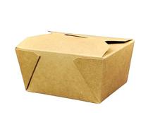 My Packaging Kraft Takeaway Boxes No.1 - Recyclable Brown Cardboard Food Containers for Hot or Cold Meals. Leakproof, Microwave-Safe, Grease-Resistant & Eco-Friendly Packaging. 26oz. 50 Pack