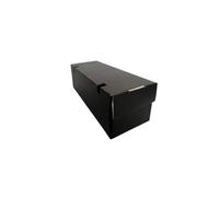 My Packaging Large Black Rectangular Octagon Boxes - Recyclable Cardboard Food Containers for Hot & Cold Meals. Durable, Grease-Resistant, Eco-Friendly Packaging for Burgers & Street Food. 100 Pack