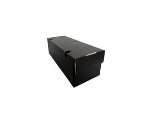 My Packaging Large Black Rectangular Octagon Boxes - Recyclable Cardboard Food Containers for Hot & Cold Meals. Durable, Grease-Resistant, Eco-Friendly Packaging for Burgers & Street Food. 100 Pack