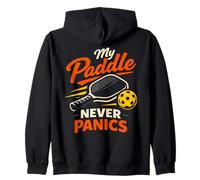My Paddle Never Panics Pickleball Game Player Pickleball Zip Hoodie