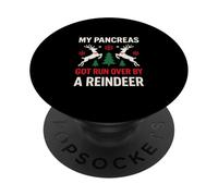 My Pancreas Funny T1D Diabetic Type 1 Diabetes Christmas PopSockets Adhesive PopGrip
