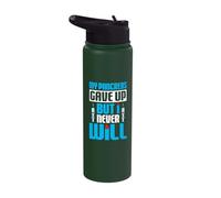 My Pancreas gave up but I Never Will - Type 1 Diabetes Stainless Steel Insulated Water Bottle