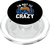 My Pancreas Is Just Crazy Diabetic Sloth Diabetes Awareness PopSockets PopGrip for MagSafe