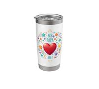 My PAPA Loves (Heart Shape) me! - V2 Stainless Steel Insulated Tumbler