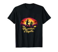 My Partner is Tequila Party Crew Sunset Dance Joke T-Shirt