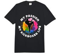 My Passion My Kickboxer Life Mixed Martial Arts Kickboxer Comfort Colors Adult Heavyweight T-Shirt