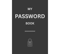 My Password Book: Internet Password Logbook, Organizer, Tracker | Vintage Gift for Gramma, Nana, Mom, Dad for Christmas | A-Z Indexed, 120 Pages, 6x9, Soft Cover, Matte Finish