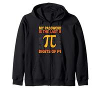 My Password Is The Last 8 Digits of Pi - Funny Math Teacher Zip Hoodie
