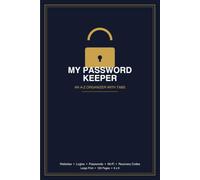 My Password Keeper: An A-Z Internet Password Organizer & Logbook with Tabs, Large Print