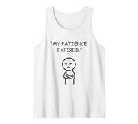 My Patience Expired Annoyed Stick Figure Tank Top