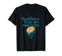 My Patience Is Like Art Melting Clock Graphic T-Shirt