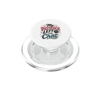 My Patience Left The Chat Funny Meme Saying PopSockets PopGrip for MagSafe