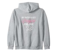 My Patients Get Prayers For Free Christian Nurse Zip Hoodie