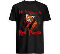 My Patronus is A Red Panda Funny Wizard Magic Lover Men T Shirt Short Sleeve top Black