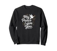 My Peace I Give You John 14:27 Christian Dove Scripture Sweatshirt