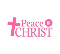 My Peace i give You Peace in Christ Bible Scripture from Gospel of John Fine Carving Stickers 48x110.1cm Do not Damage The Wall Surface Pink