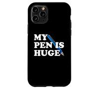 My Pen Is Huge Funny Writer Author Humor Clever Word Trick Case for iPhone 11 Pro