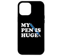 My Pen Is Huge Funny Writer Author Humor Clever Word Trick Case for iPhone 12 Pro Max