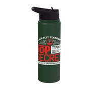 My Pen Test is Top Secret Penetration Tester Cyber Security Stainless Steel Insulated Water Bottle