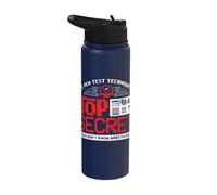 My Pen Test is Top Secret Penetration Tester Cyber Security Stainless Steel Insulated Water Bottle