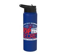 My Pen Test is Top Secret Penetration Tester Cyber Security Stainless Steel Insulated Water Bottle