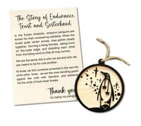 My Penguin - Friendship Ornament, Emperor Penguin Christmas Tree Decorative Pendant, Positive Penguin Gifts for Friend Birthday Gifts for Women Sister Gifts Best Friend Present