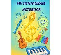 My Pentagram Notebook: 131 A4 Pages with 8 Large Staves per Page | Perfect for Lessons, Exercises, and Musical Creativity