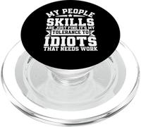 My People Skills Are Just Fine Funny Sarcastic Introvert PopSockets PopGrip for MagSafe