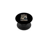 My People Skills Are Just Fine Tolerance To Idiots Wolf PopSockets Adhesive PopGrip
