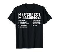 My Perfect Chess Day Value Graphic T-Shirt, Men, Black, S