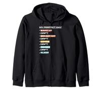 My Perfect Day Drifting - Car Racing Drift Zip Hoodie