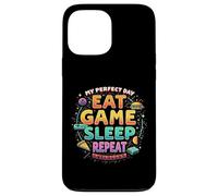 My Perfect Day EAT GAME SLEEP REPEAT - Gaming lover Case for iPhone 13 Pro Max