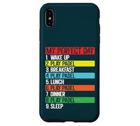 My Perfect Day Padel Player Daily Routine Funny Case for iPhone XS Max