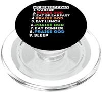 My Perfect Day Praise God Sing Dance Worship Mom Dad Praiser PopSockets PopGrip for MagSafe