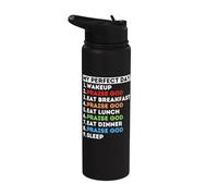 My Perfect Day Praise God Sing Dance Worship Mom Dad Praiser Stainless Steel Insulated Water Bottle