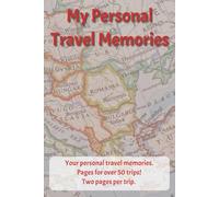 My Personal Travel Memories: Save your trip memories forever! Perfect for yourself, or a gift for a traveler.