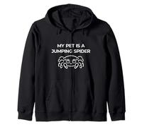 My Pet Is a Jumping Spider Zip Hoodie