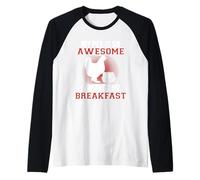 My Pet is Awesome It Makes Me Breakfast Chicken Farmer Raglan Baseball Tee