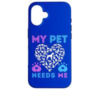 My Pet Needs Me Suicide Emotional Support Pets Dog Boy Girl Case for iPhone 16