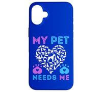 My Pet Needs Me Suicide Emotional Support Pets Dog Boy Girl Case for iPhone 16 Plus
